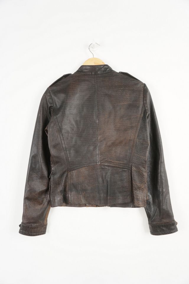 Urban Renewal One-Of-A-Kind Morgan Zip-Up De Toi Leather Jacket  #2