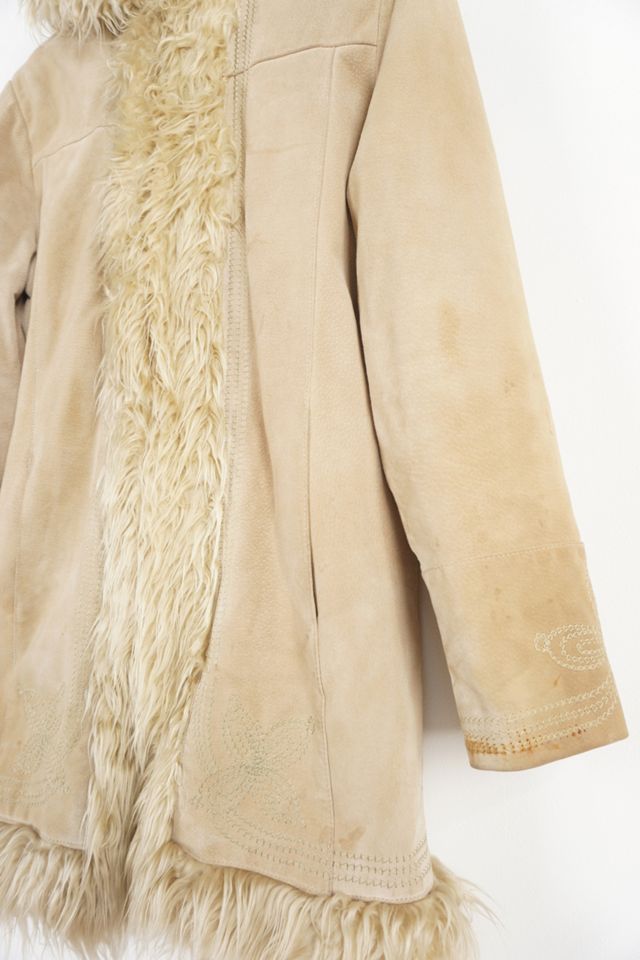 Urban Renewal One-Of-A-Kind New Look Suede Embroidered Jacket  #3