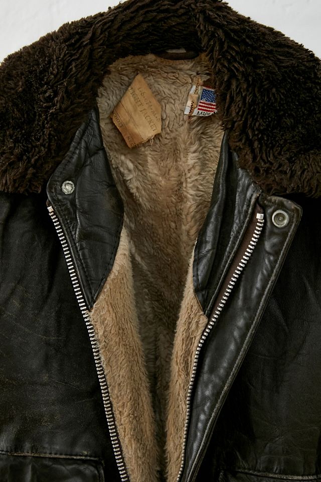 Urban Renewal One-Of-A-Kind Faux Fur Leather Bomber Jacket  #1