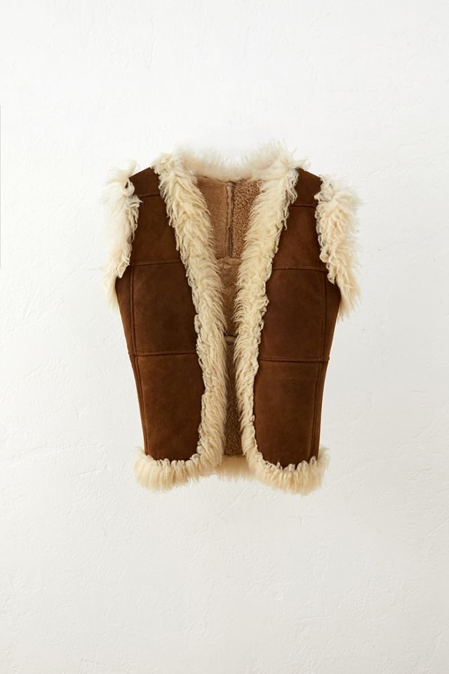 Urban Renewal One-Of-A-Kind Faux Sheepskin Gilet  #1