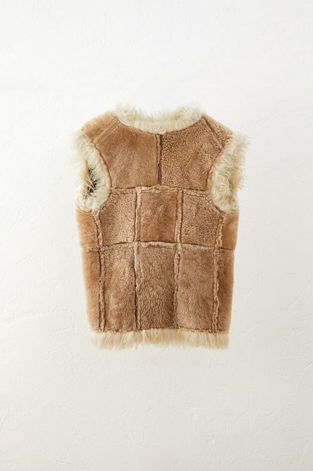 Urban Renewal One-Of-A-Kind Faux Sheepskin Gilet  #2