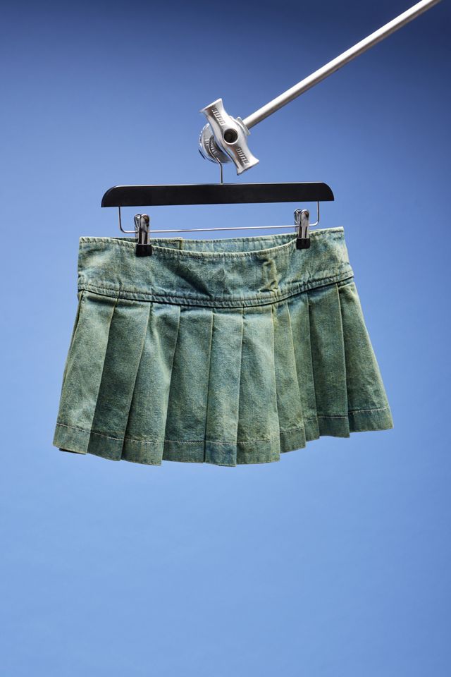 Urban Renewal One-Of-A-Kind MISS SIXTY Pleated Denim Mini Skirt  #2