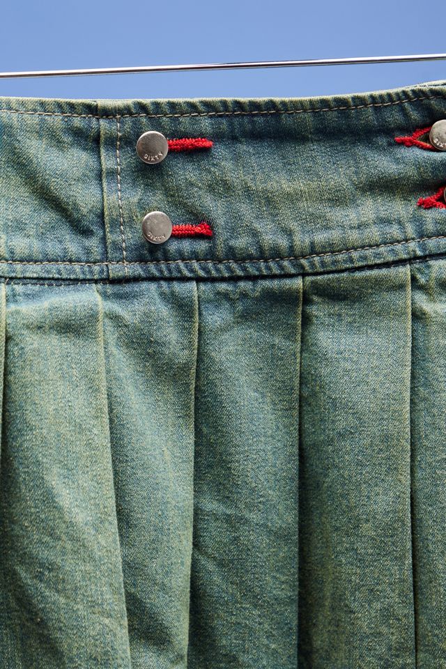 Urban Renewal One-Of-A-Kind MISS SIXTY Pleated Denim Mini Skirt  #3