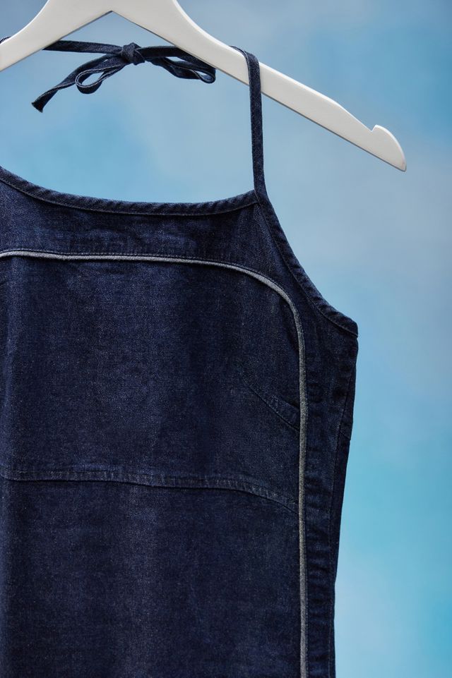 Urban Renewal One-Of-A-Kind Billabong Denim Midi Dress | Urban Outfitters UK
