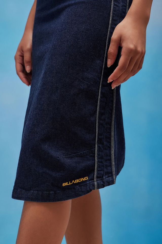 Urban Renewal One-Of-A-Kind Billabong Denim Midi Dress | Urban Outfitters UK