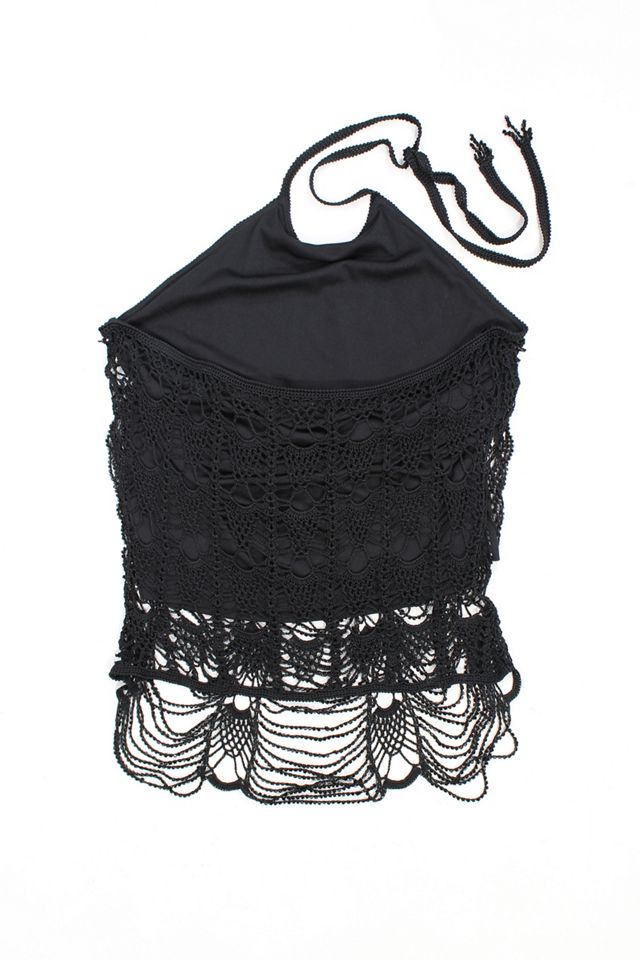 Urban Renewal One-Of-A-Kind Elam Open-Stitch Halter Top #2
