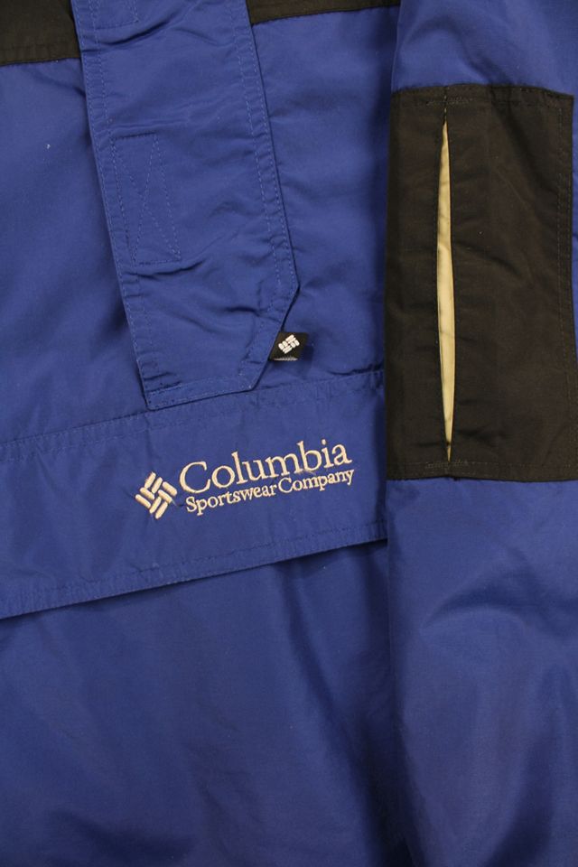 Urban Renewal One-Of-A-Kind Columbia Black & Blue Pullover Windbreaker  #1