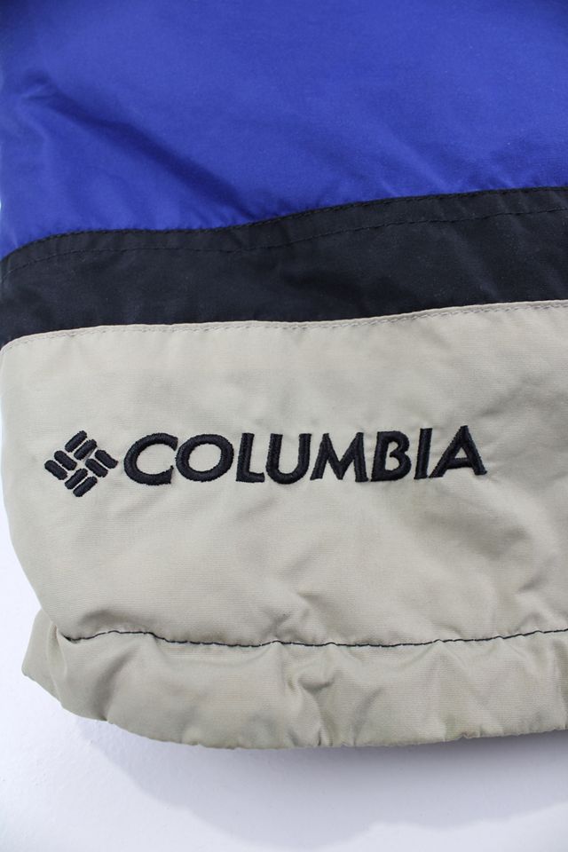 Urban Renewal One-Of-A-Kind Columbia Black & Blue Pullover Windbreaker  #2