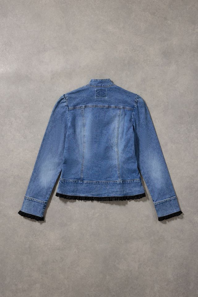 Urban Renewal One-Of-A-Kind Denim & Lace Blazer #2