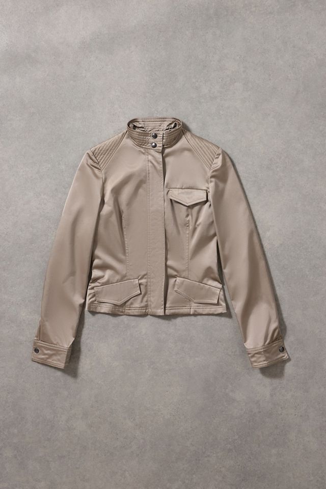 Urban Renewal One-Of-A-Kind Kookai Satin Biker Jacket #2