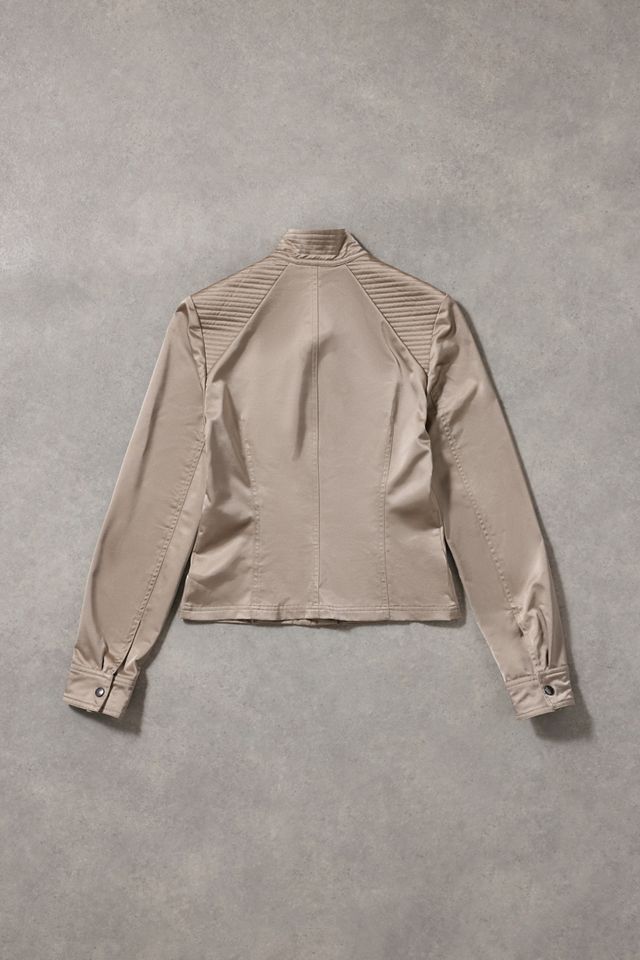 Urban Renewal One-Of-A-Kind Kookai Satin Biker Jacket #4