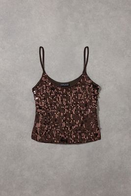 Urban Renewal One-Of-A-Kind Karen Millen Brown Sequin Cami