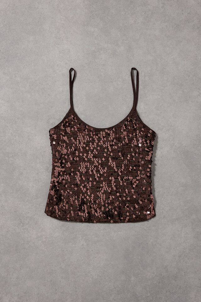 Urban Renewal One-Of-A-Kind Karen Millen Brown Sequin Cami #2