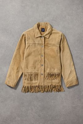 Urban Renewal One-Of-A-Kind GAP Tassel Suede Jacket