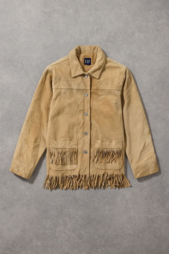 Urban Renewal One-Of-A-Kind GAP Tassel Suede Jacket