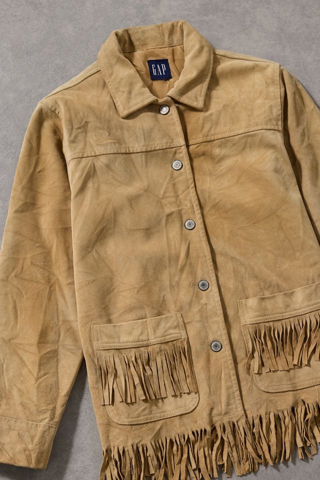 Urban Renewal One-Of-A-Kind GAP Tassel Suede Jacket #1