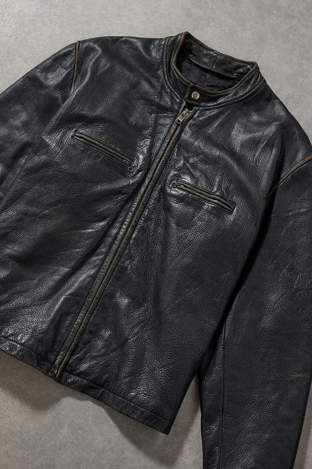 Urban Renewal One-Of-A-Kind Black Leather Biker Jacket #1
