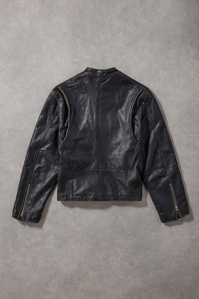 Urban Renewal One-Of-A-Kind Black Leather Biker Jacket #2