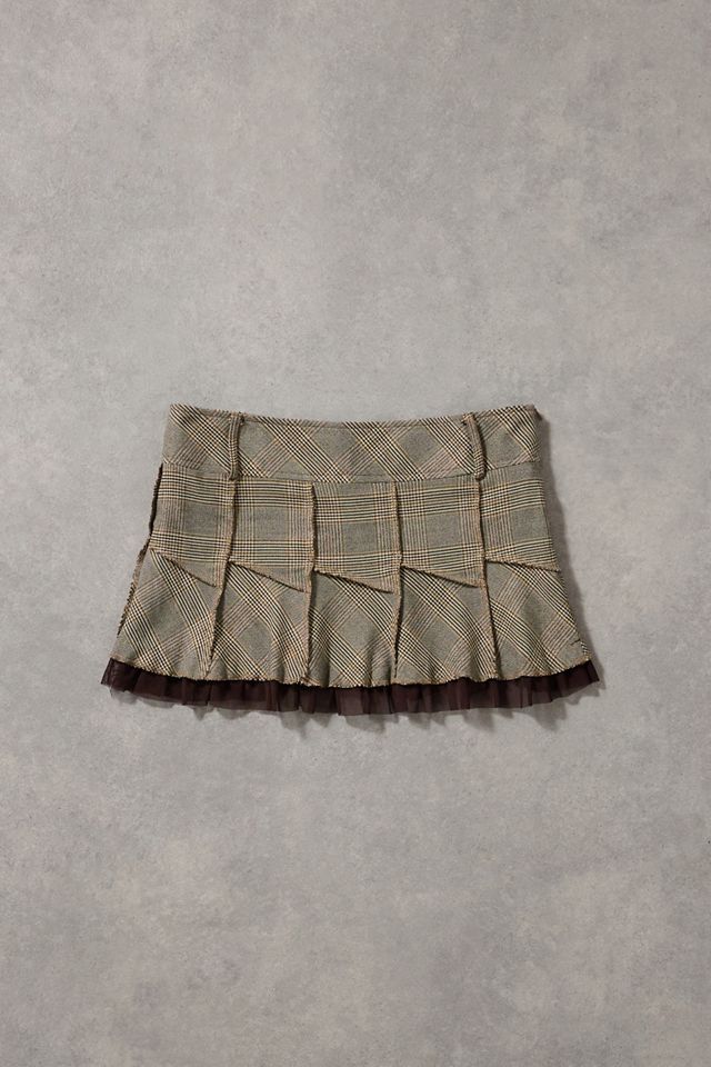 Urban Renewal One-Of-A-Kind Jane Norman Check Mini Skirt