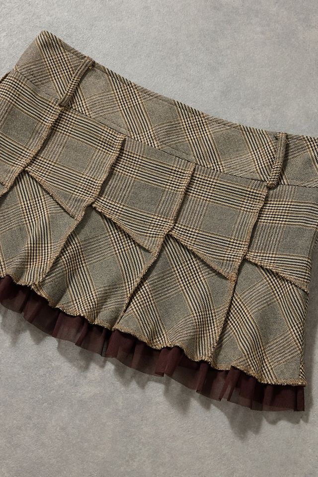 Urban Renewal One-Of-A-Kind Jane Norman Check Mini Skirt #1