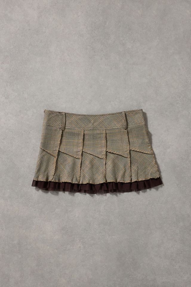 Urban Renewal One-Of-A-Kind Jane Norman Check Mini Skirt #2
