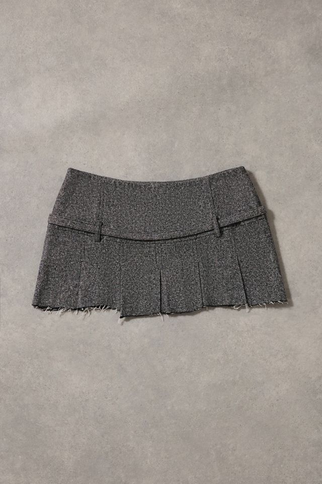 Urban Renewal One-Of-A-Kind Street One Grey Belted Mini Skirt #4