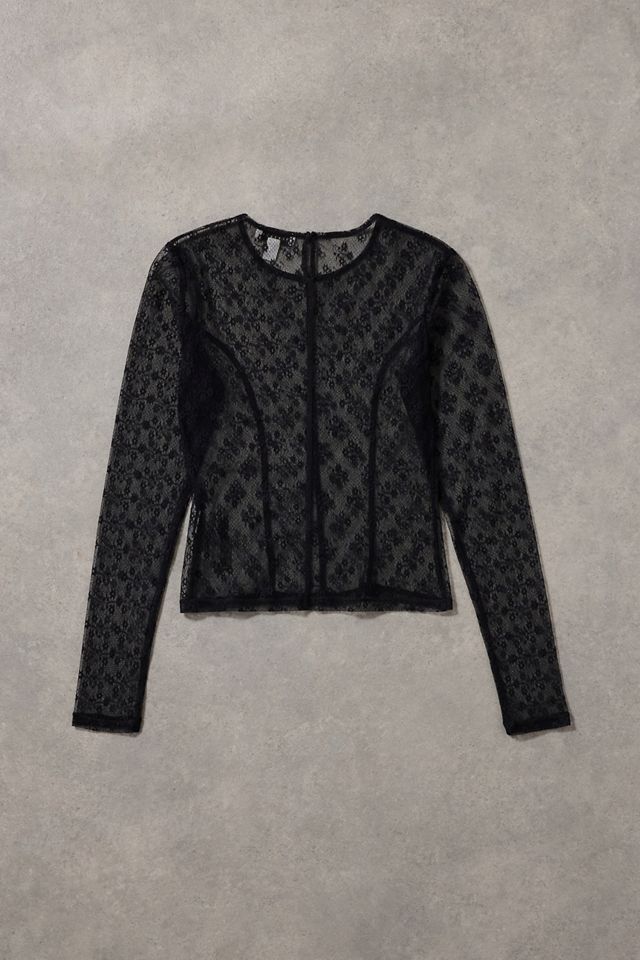 Urban Renewal One-Of-A-Kind Topshop Lace Long Sleeve Top #2