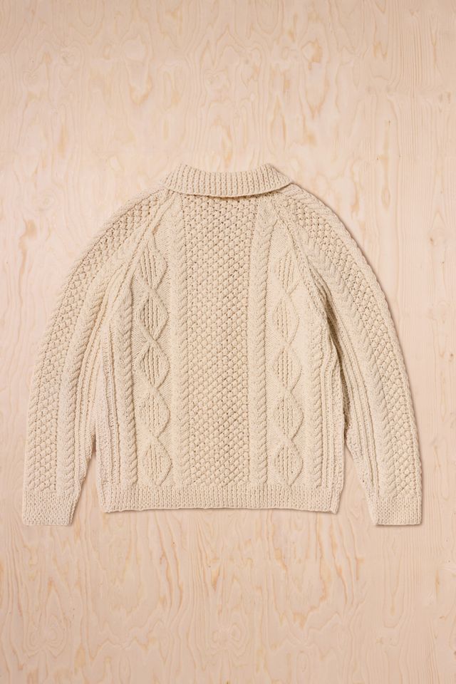 Urban Renewal One-Of-A-Kind Cream Aran Knit Cardigan #2