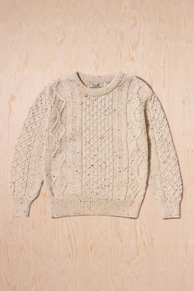 Urban Renewal One-Of-A-Kind Aran Knit Speckled Jumper