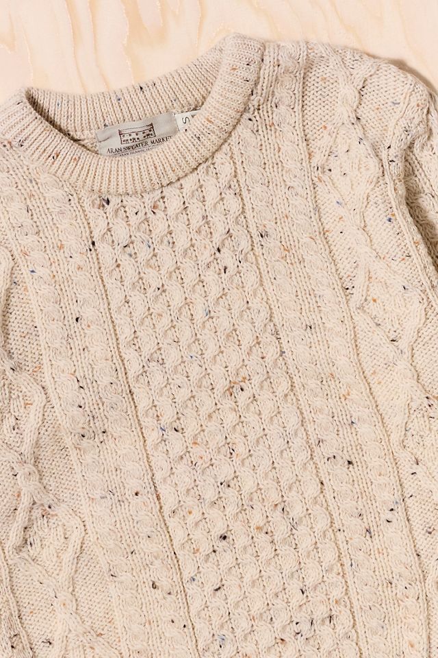 Urban Renewal One-Of-A-Kind Aran Knit Speckled Jumper #1