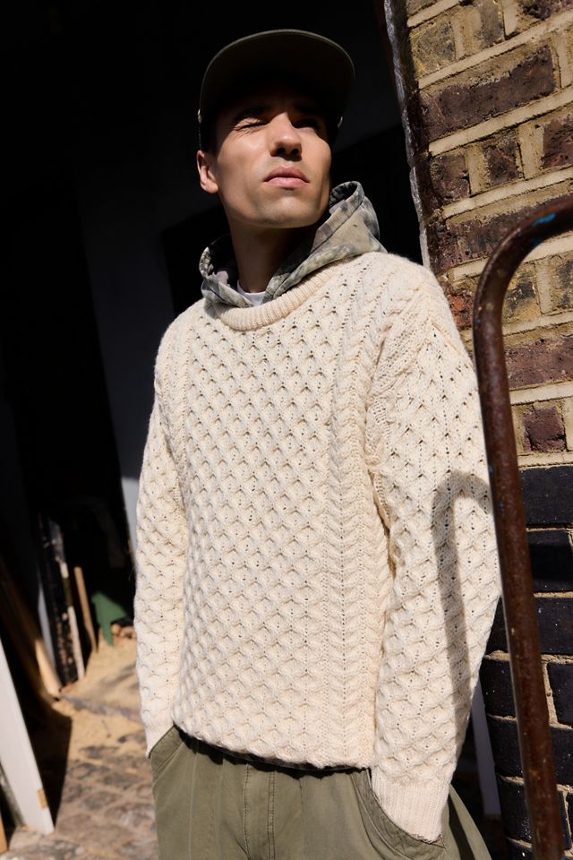 Urban Renewal One-Of-A-Kind Blarney Woollen Mills Aran Knit Jumper