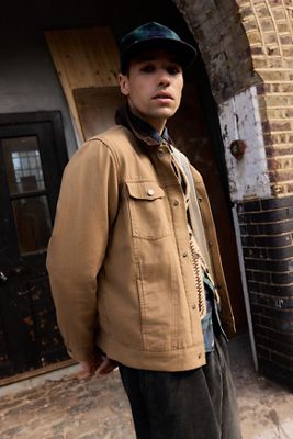Urban Renewal One-Of-A-Kind Vans Corduroy Collar Jacket