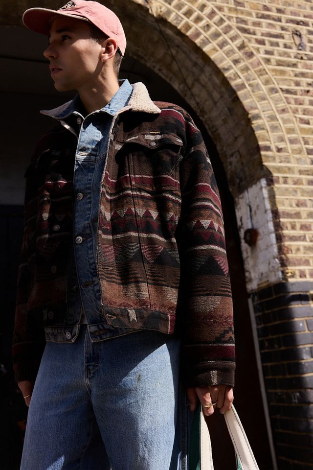 Urban Renewal One-Of-A-Kind Wrangler Patterned Western Jacket
