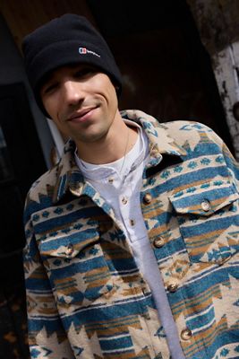 Urban Renewal One-Of-A-Kind Blue Patterned Overshirt
