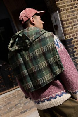 Urban Renewal One-Of-A-Kind Woolrich Green Check Flannel Shirt