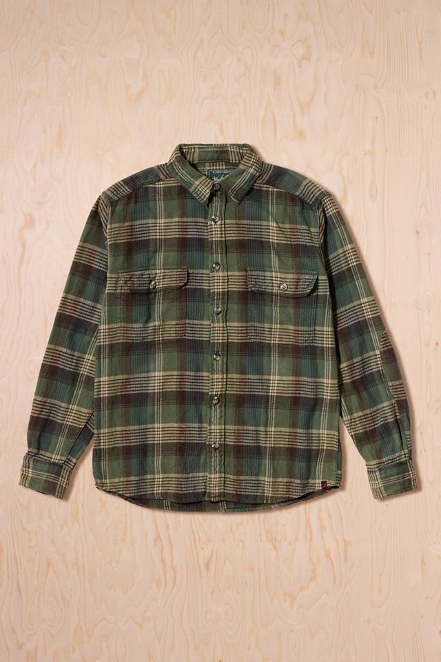 Urban Renewal One-Of-A-Kind Woolrich Green Check Flannel Shirt #1
