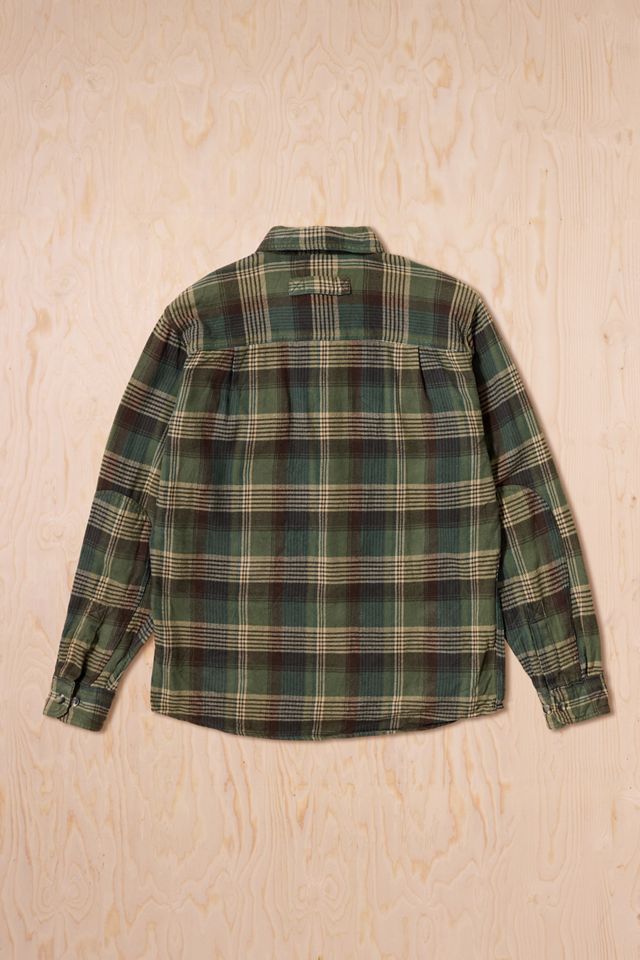 Urban Renewal One-Of-A-Kind Woolrich Green Check Flannel Shirt #4