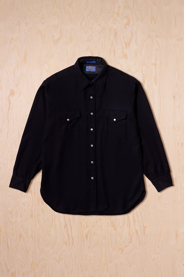 Urban Renewal One-Of-A-Kind Pendleton Black Shirt #2