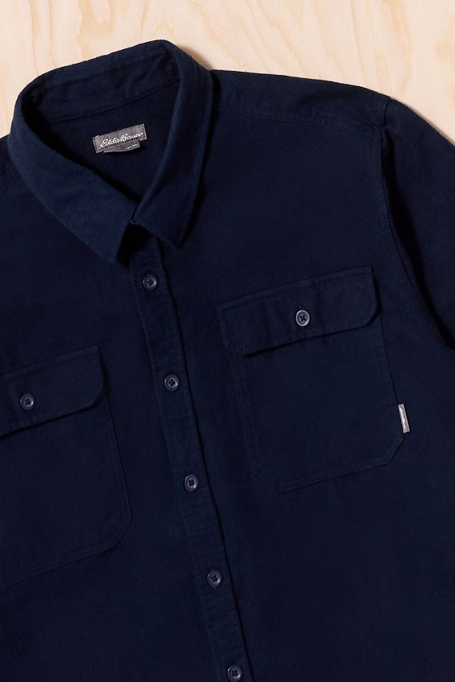 Urban Renewal One-Of-A-Kind Eddie Bauer Navy Wool Shirt #1
