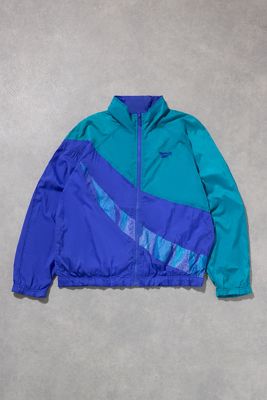 Urban Renewal One-Of-A-Kind Reebok Turquoise Jacket