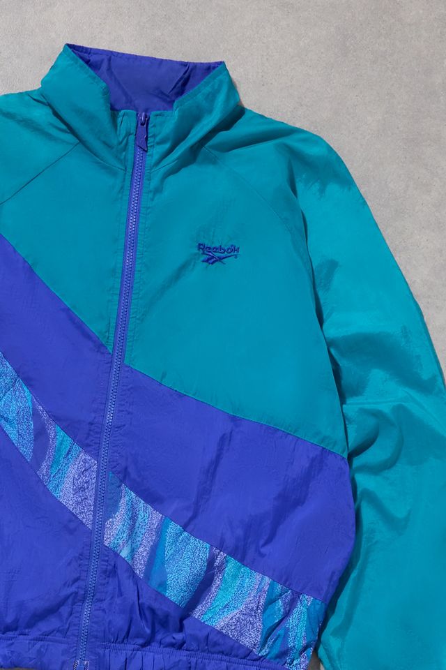 Urban Renewal One-Of-A-Kind Reebok Turquoise Jacket #1