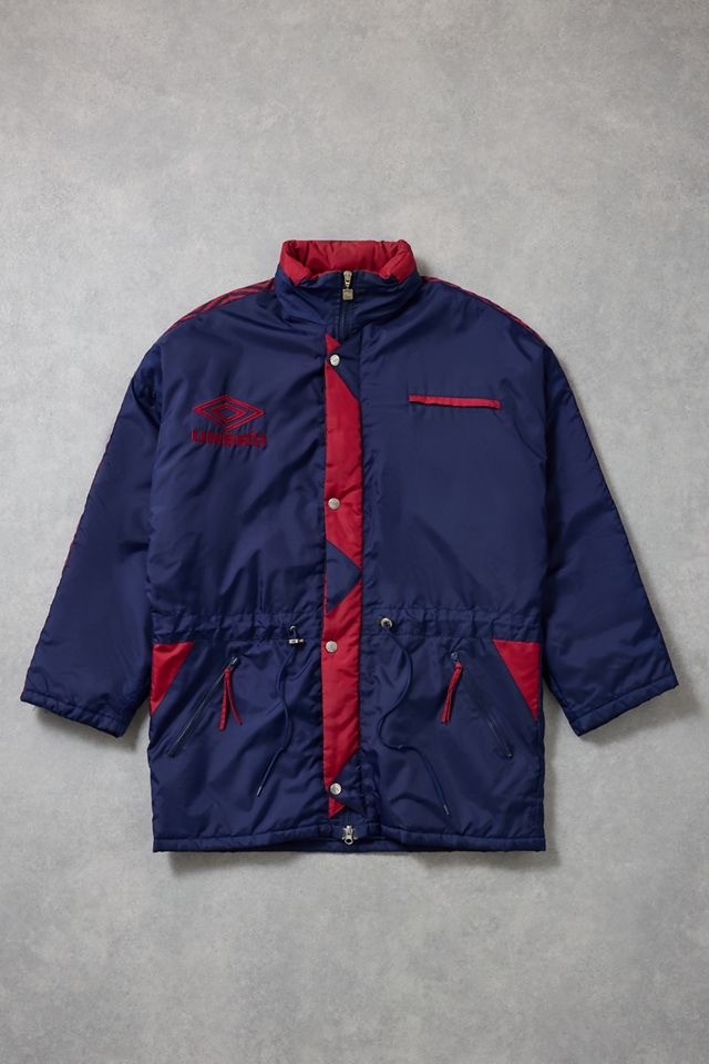 Urban Renewal One-Of-A-Kind Umbro Red & Navy Football Coat #1