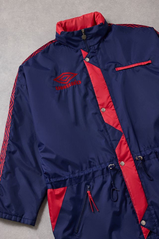 Urban Renewal One-Of-A-Kind Umbro Navy & Red Football Coat #1