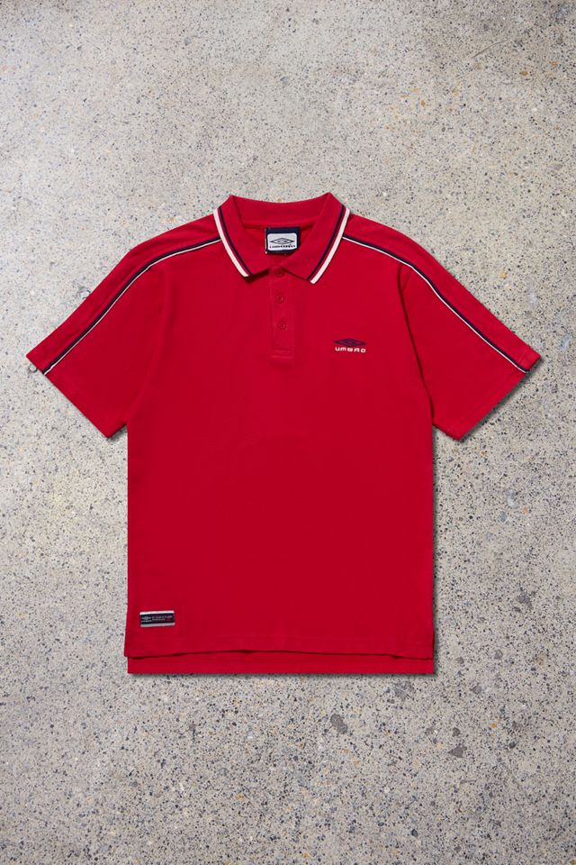 Urban Renewal One-Of-A-Kind Umbro Red Polo Shirt