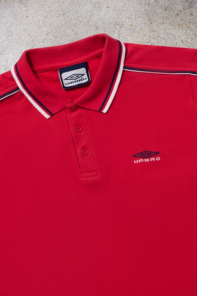 Urban Renewal One-Of-A-Kind Umbro Red Polo Shirt #1