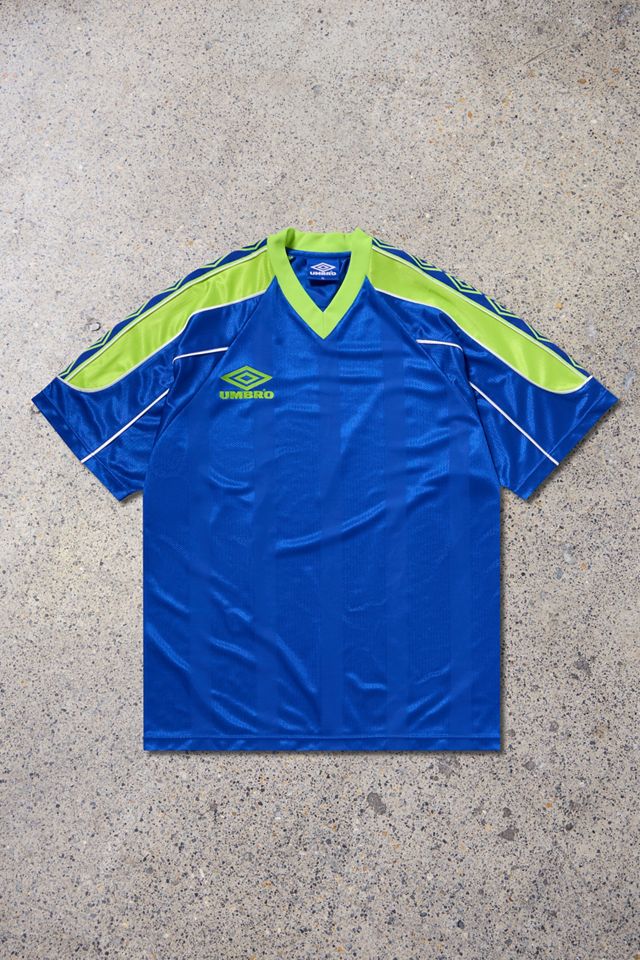 Urban Renewal One-Of-A-Kind Umbro Blue & Green Top