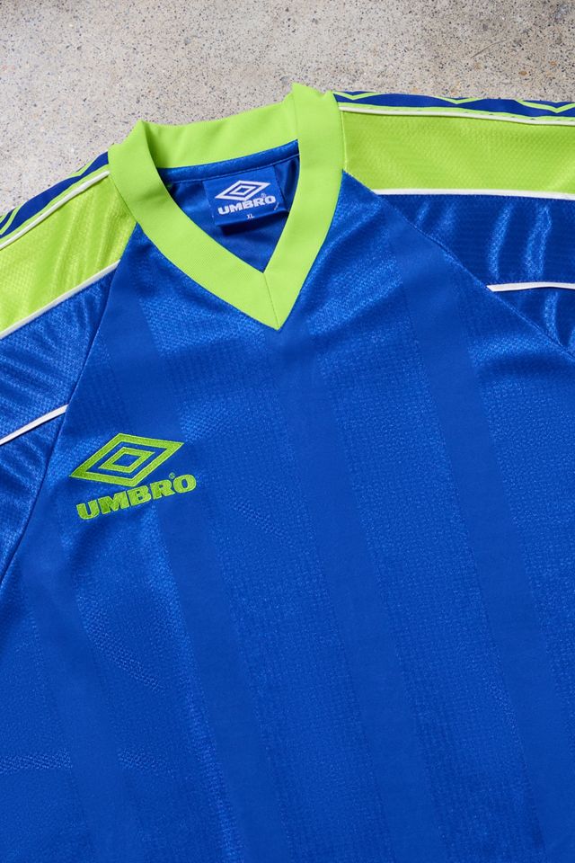 Urban Renewal One-Of-A-Kind Umbro Blue & Green Top #1