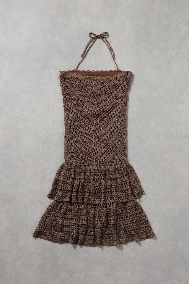 Urban Renewal One-Of-A-Kind Crochet Ruffle Mini Dress #2