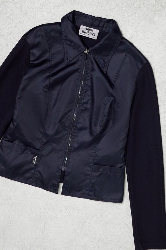 Urban Renewal One-Of-A-Kind Roman's Black Zip-Through Jacket #2