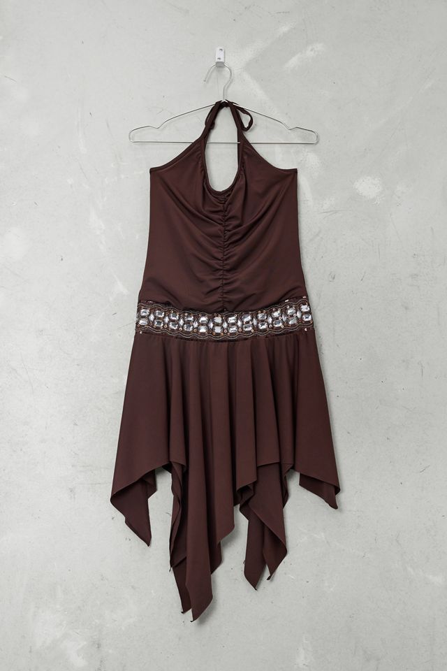 Urban Renewal One-Of-A-Kind Top Studio 10 Brown Mini Dress #2